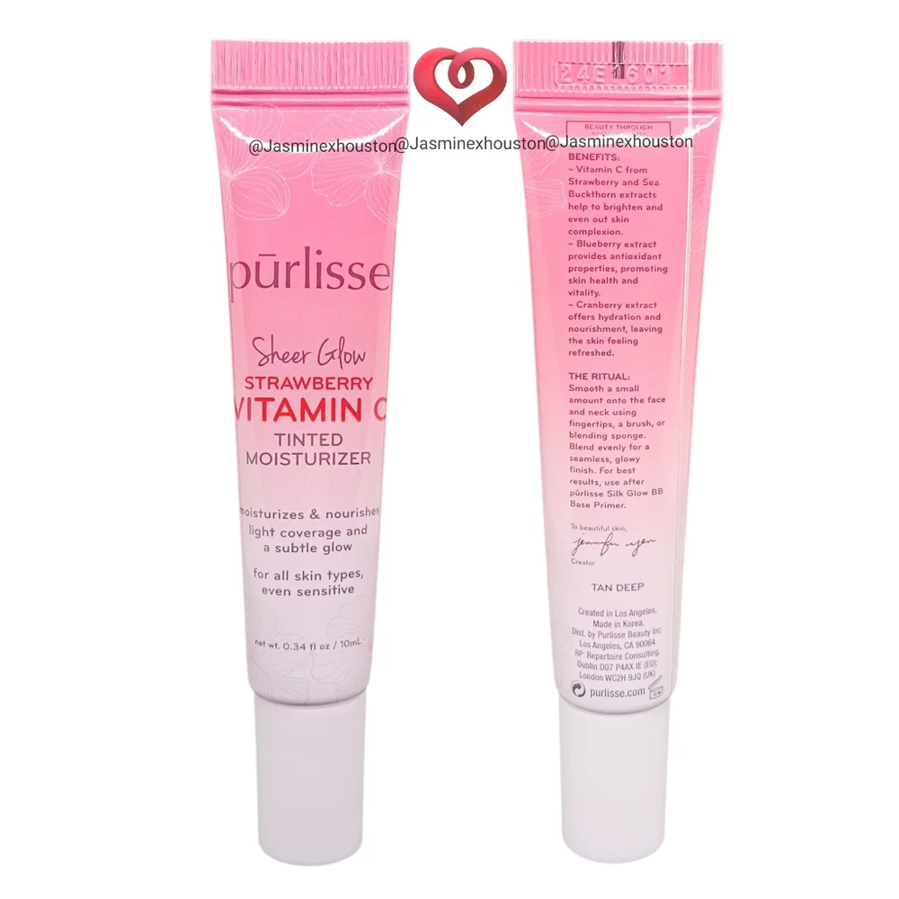 🎉3•$13/4•$16🎉 PURLISSE Strawberry Vitamin C Tinted Moisturizer Tan Deep